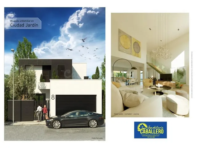 Vivienda exclusiva con jardín, piscina privada y garaje en C