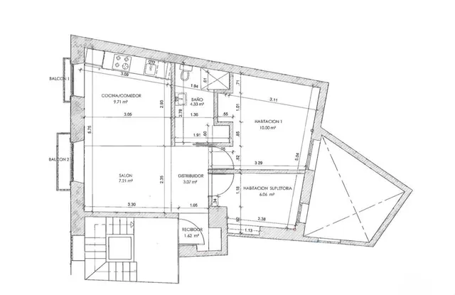 Piso para reformar en pleno barrio del Carmen — 7