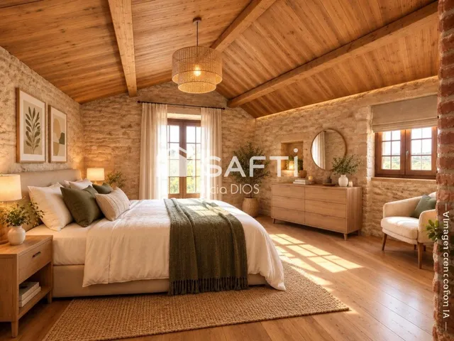 CASA DE PIEDRA CON ENCANTO RURAL — 8