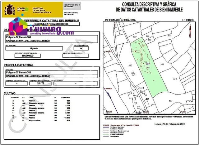 Casa de campo-Masía en Venta en Albox Almería