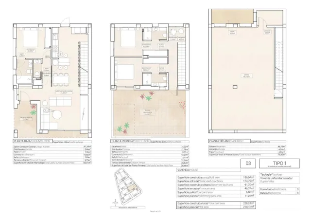 Villa 3 habitaciones 228m² en venta - Pueblo 6 — 9