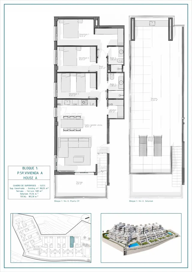 Ático 3 habitaciones 183m² en venta - Las Salinas — 21