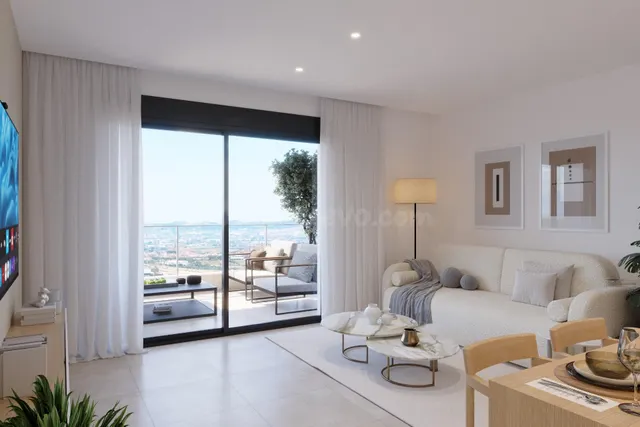 Apartamento con terraza, garaje y piscina en Condomina. - foto 5