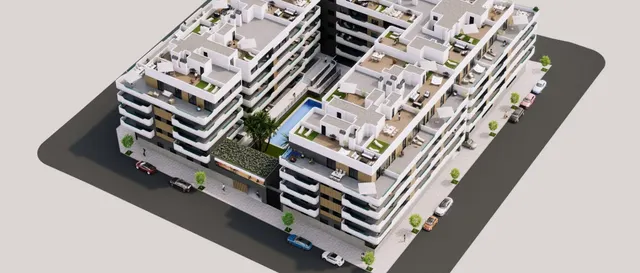 MODERNO RESIDENCIAL CON PISCINA, GIMNASIO Y ZONAS DE RELAX. — 6