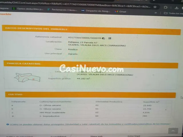 Suelo rústico en Venta en Vilalba Dels Arcs Tarragona - foto 2