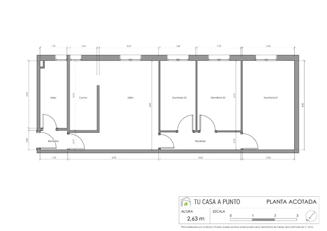 3 dormitorios con ascensor puente de vallecas — 6