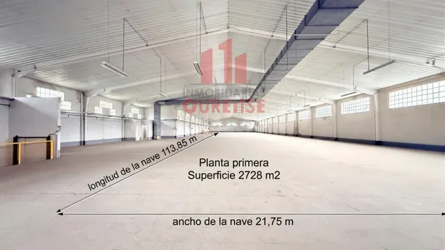ALQUILER DE ESPECTACULAR NAVE INDUSTRIAL DE 6.300 M2 EN OURE - foto 3