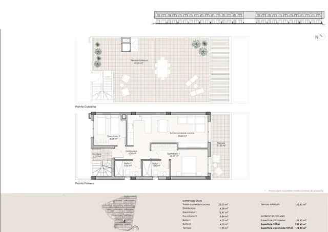 Ático 2 habitaciones 73m² en venta - Aguilon golf — 14