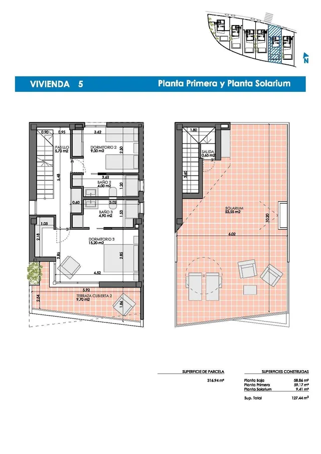 VILLA DE 3 DORMITORIOS DE NUEVA CONSTRUCCIÓN EN PILAR DE LA HORADADA EN EL CAMPO DE GOLF. — 43