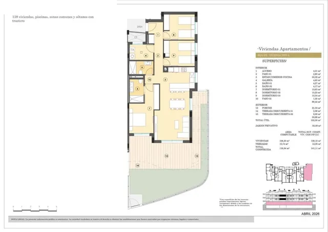 Apartamento 3 habitaciones 106m² en venta - Alicante — 13