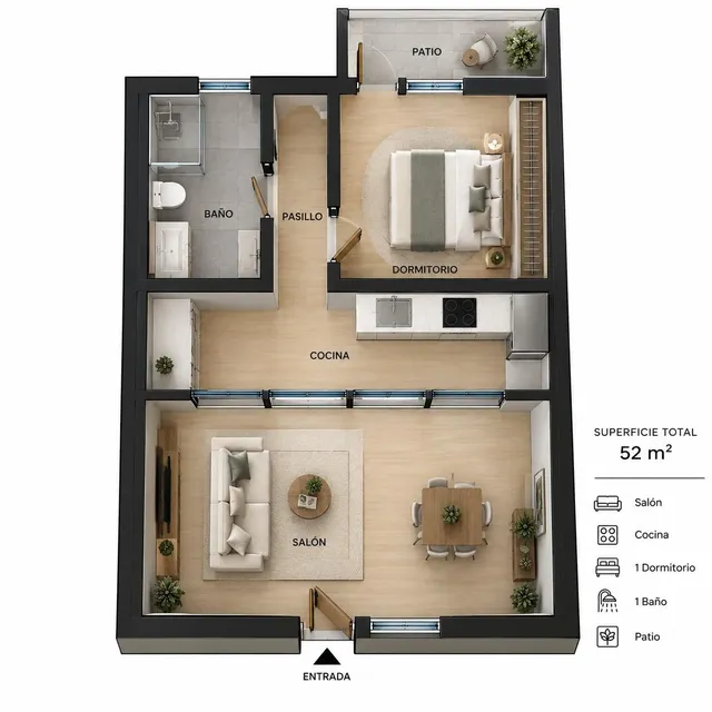 INMORENTA VENDE EN EXCLUSIVA PISO CON PATIO PRIVADO, GARAJE Y TRASTERO EN VILLAMANTA — 20