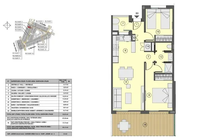 Apartamento 2 habitaciones 85m² en venta - Los balcones — 10