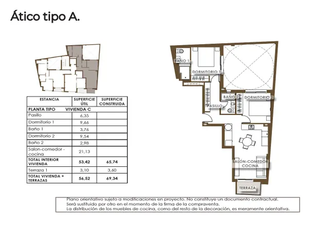 Ático 2 habitaciones 143m² en venta - Playa del Cura — 31