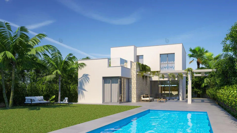 Preciosa villa independiente de 3 dormitorios en el campo de golf en Pilar de la Horadada