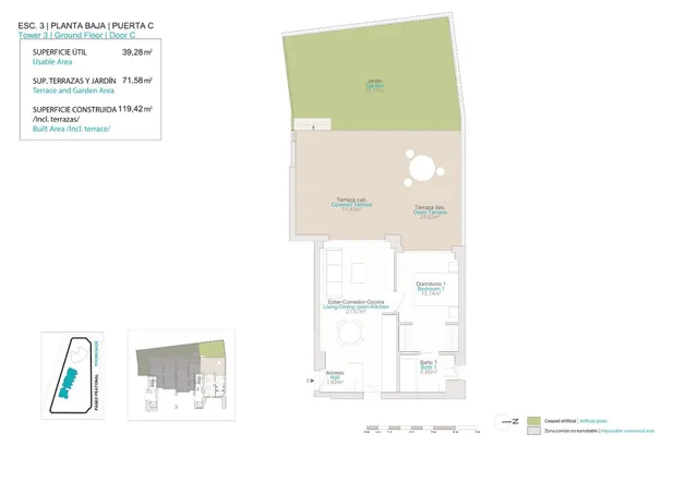Apartamento 1 habitación 48m² en venta - Playas Del Torres — 19
