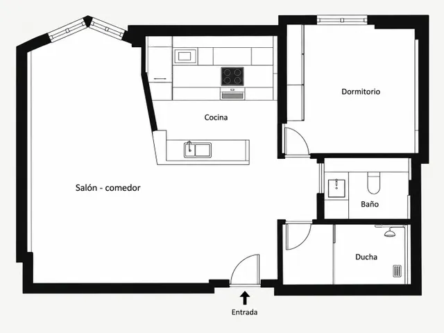 Piso reformado de 1 habitación en Son Forteza – Ideal para inversores — 17