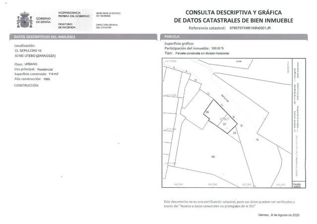 TERRENO EN SUELO URBANO EN UTEBO (ZARAGOZA). REFERENCIA VL06182025. — 7