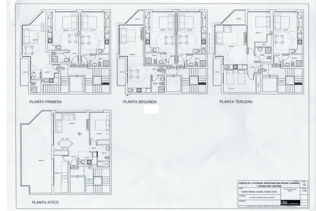 Parcela esquinera central en el lado del Parque Alfonso XIII. Posibilidad de construir 5 plantas (baja+4) con vistas al mar desde las superiores. Aprox. 785 m2 con 11 apartamentos y piscina interior. — 14