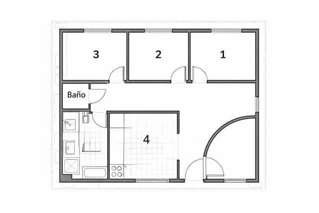 Habitación 4 habitaciones 65m² en alquiler - Comillas — 15