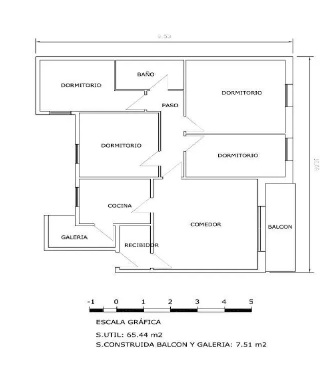 Piso a reformar con cuatro habitaciones. - foto 4