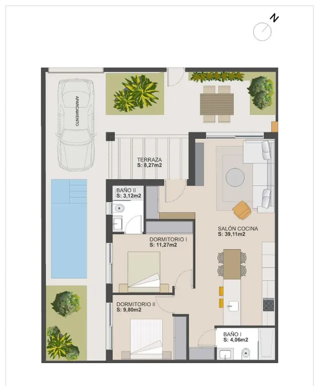 Piso 2 habitaciones 77m² en venta - Roldan — 17