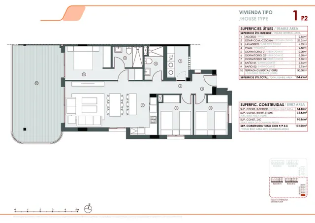 Apartamento 3 habitaciones 104m² en venta - El limonar — 40