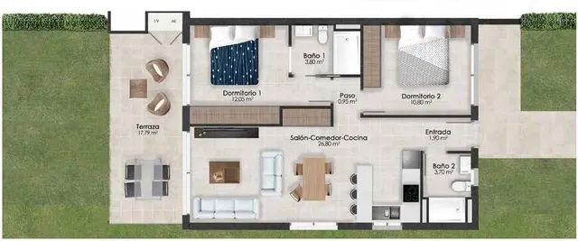 APARTAMENTOS NUEVOS EN CAMPO DE GOLF DE CONDADO DE ALHAMA — 19