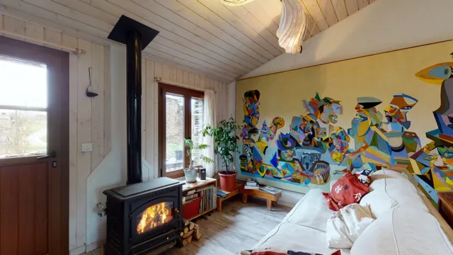 Hermosa vivienda en la Arquitectura negra — 4