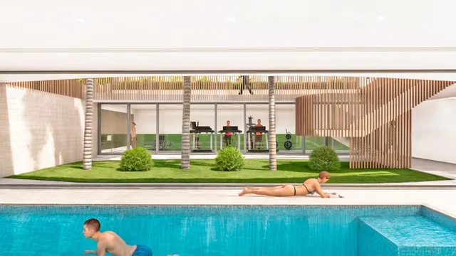 OBRA NUEVA CERCA DEL MAR CON PISCINA, GIMNASIO Y SPA COMUNITARIA — 18