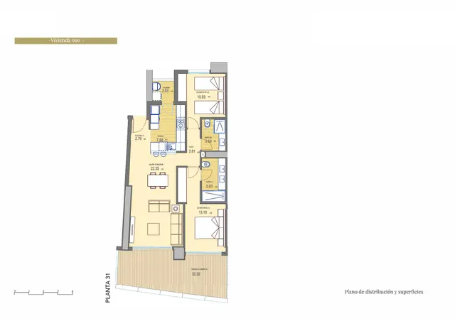Apartamento de 2 dormitorios listo para entrar a vivir en Playa de Poniente(Benidorm) — 16