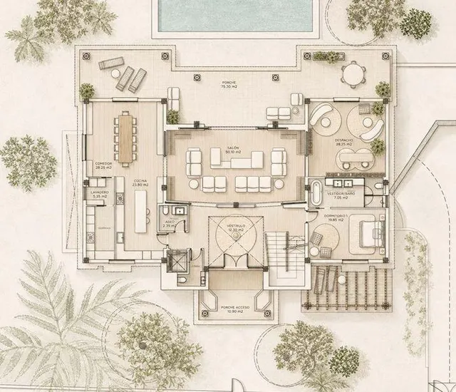 Estructura de chalet en La Manga del Mar Menor – km 18 — 16