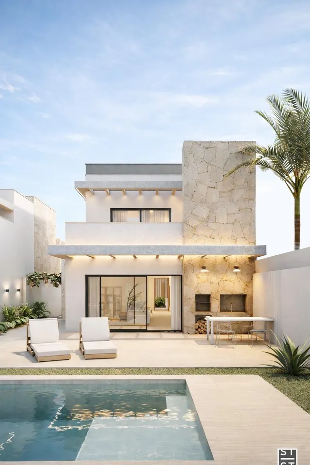 Villa Erodium: 3 dormitorios, 2 baños y piscina privada en S