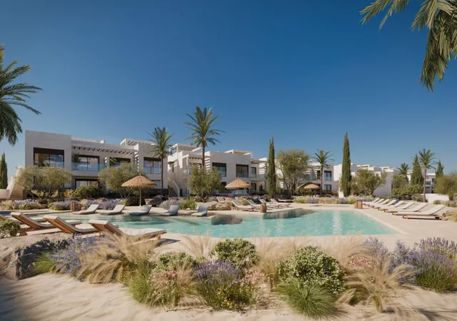 Vistas panorámicas al mar Mediterráneo en resort en primera línea de playa — 6