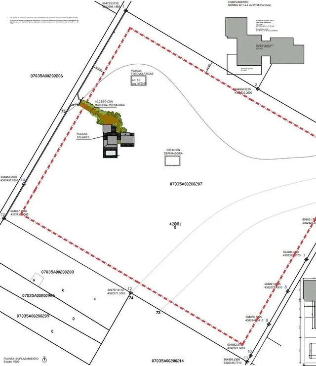 Terreno de 42.618m2 con Proyecto Basico y Ejecutivo Aprobados, mas Licencia para casa de 204 m2 — 4