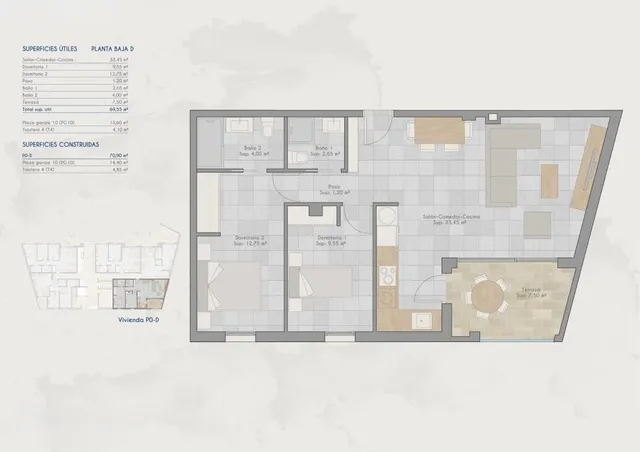 Apartamento 1 habitación 59m² en venta - Lo Pagán — 14