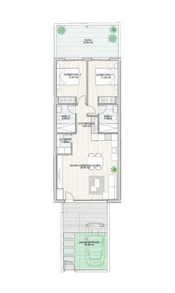 Bungalow 2 habitaciones 79m² en venta - San Pedro del Pinatar — 25