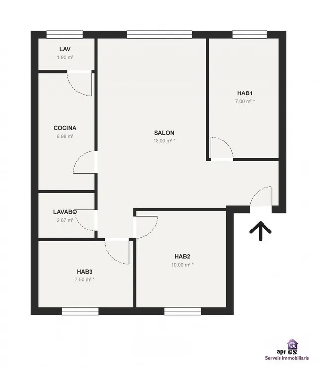 Piso exterior de 3 habitaciones en planta baja en Can Puiggener, Sabadell — 11