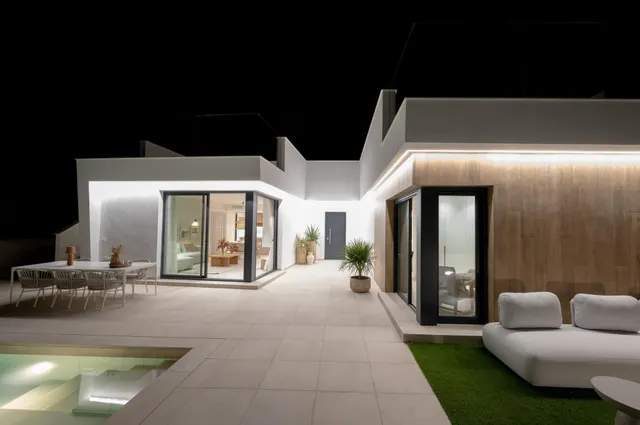 Villas de nueva construcción en Altaona Golf Resort, Murcia, con piscina privada y vistas a la montaña — 10