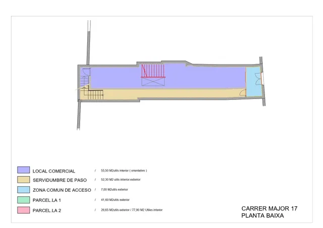 F279 - Local Comercial carrer Major de Fornells - No apto pa