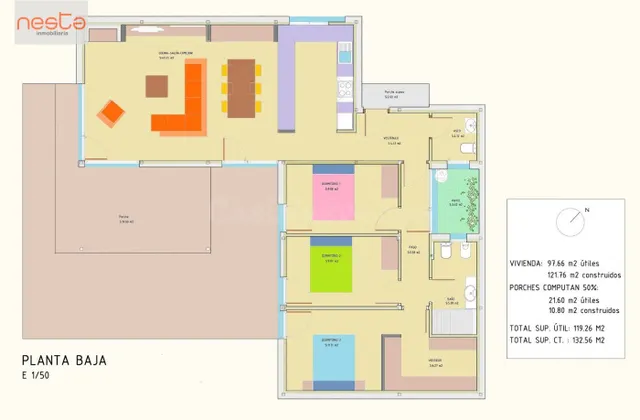 Casa de campo NUEVA en Lorca zona Purias, 132 m2