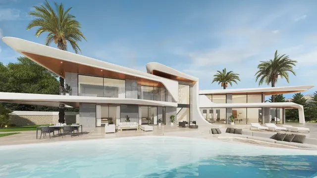 Villa Neptune. Villa de lujo de estilo futurista a la venta 