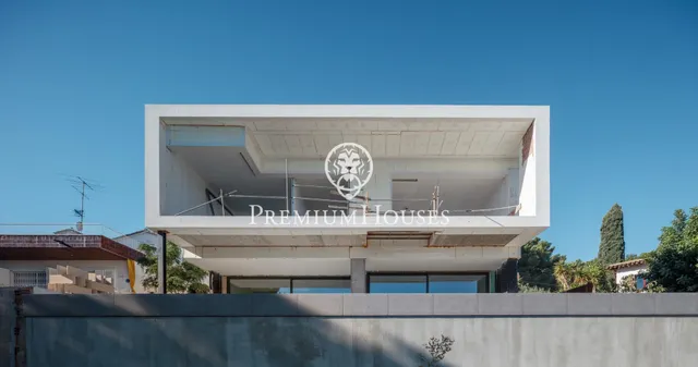 Obra Nueva en construcción en Premià de Dalt con vistas mar - Costa Barcelona — 2