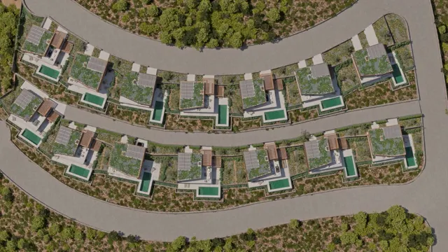 Villas de arquitectura organica de 3 dormitorios a la venta en Lliber, Costa Blanca. — 3