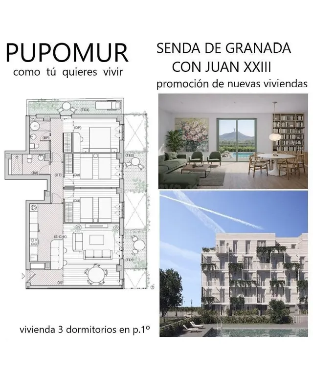 RESIDENCIAL PUPOMUR I, AL NORTE DE LA CIUDAD DE MURCIA. - foto 4