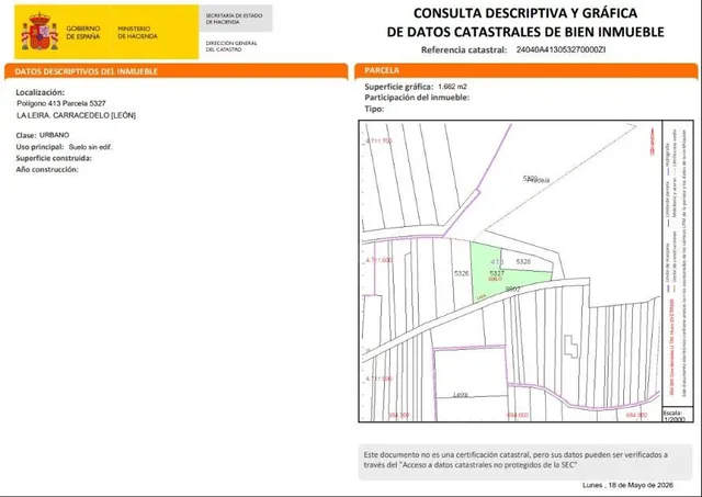 Terreno Urbano en Villadepalos, Carracedelo - Oportunidad Ún - foto 5