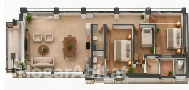 Luz, amplitud y excelentes calidades en esta moderna planta baja reformada con terraza — 24