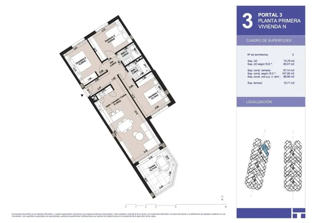 Apartamento 3 habitaciones 107m² en venta - EL MORCHE — 10
