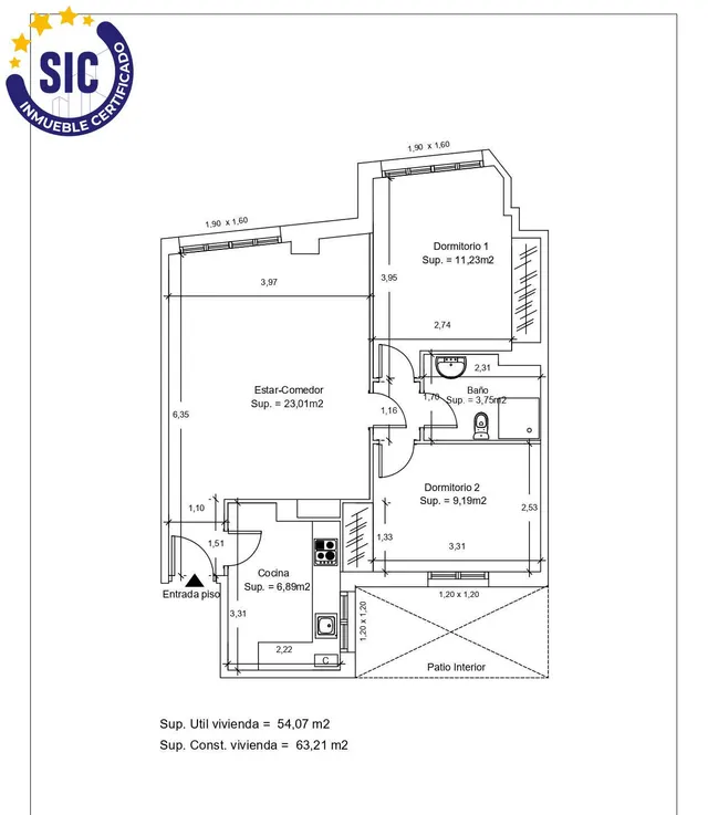 Piso de 2 habitaciones, garaje y trastero en la zona Norte de Castellón frente al estadio Castalia — 5