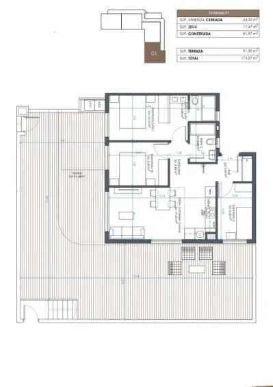 Apartamento 2 habitaciones 81m² en venta - CENTRO — 14