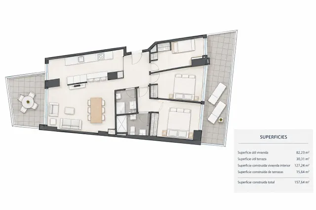 Piso 3 habitaciones 128m² en venta - Port de sagunt — 26